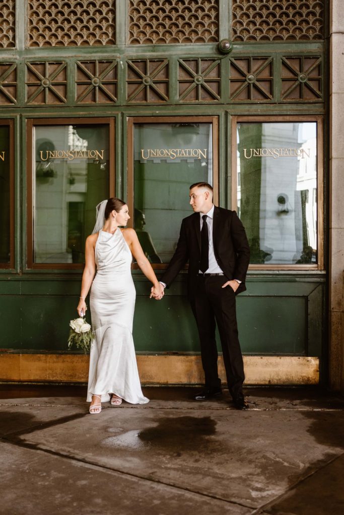 elegant vintage elopement at the union station in washington dc
