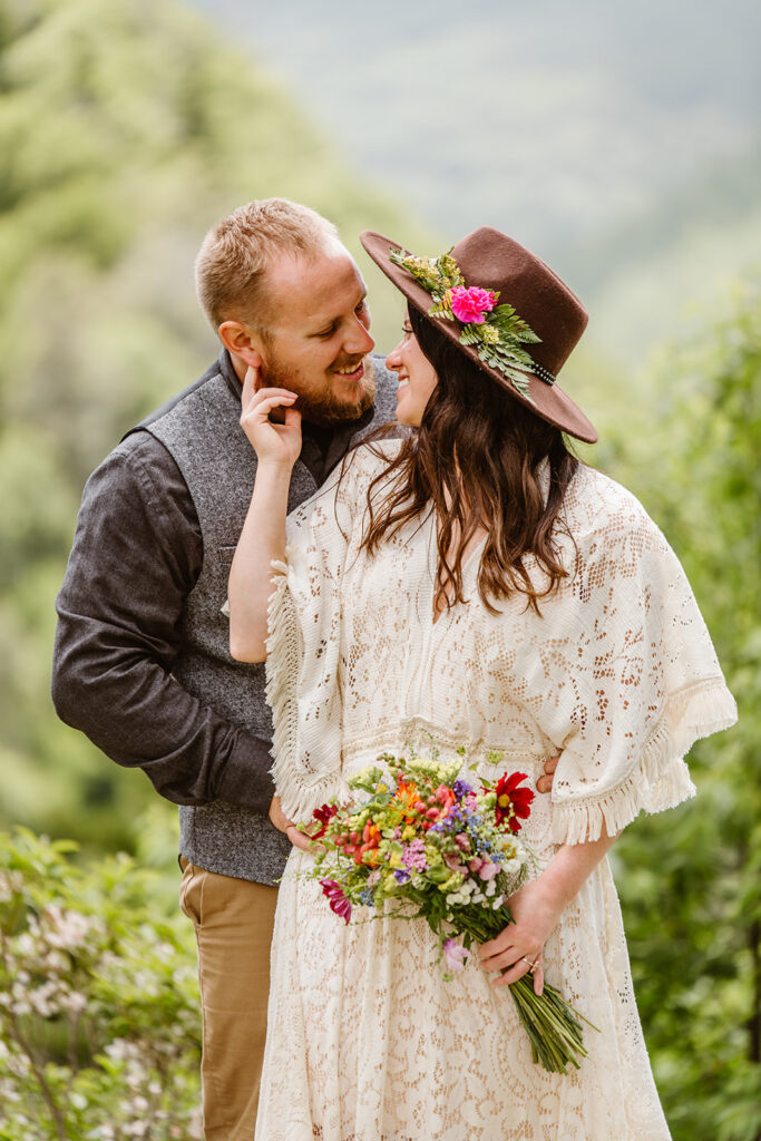tips for choosing an elopement photographer, elopement photography, couples kissing during their elopement, romantic elopement photos