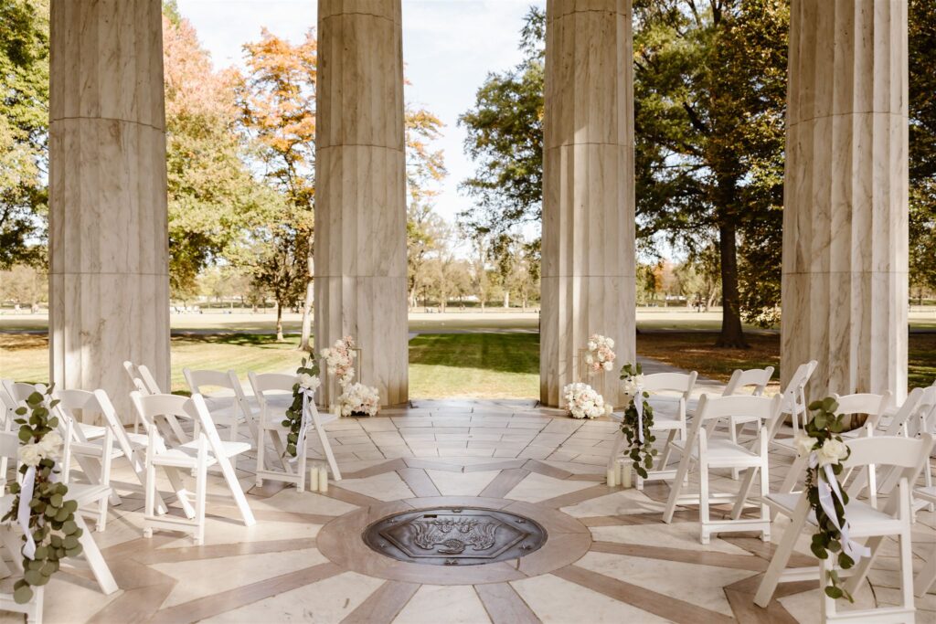 the dc war memorial prepared for a dc elopement