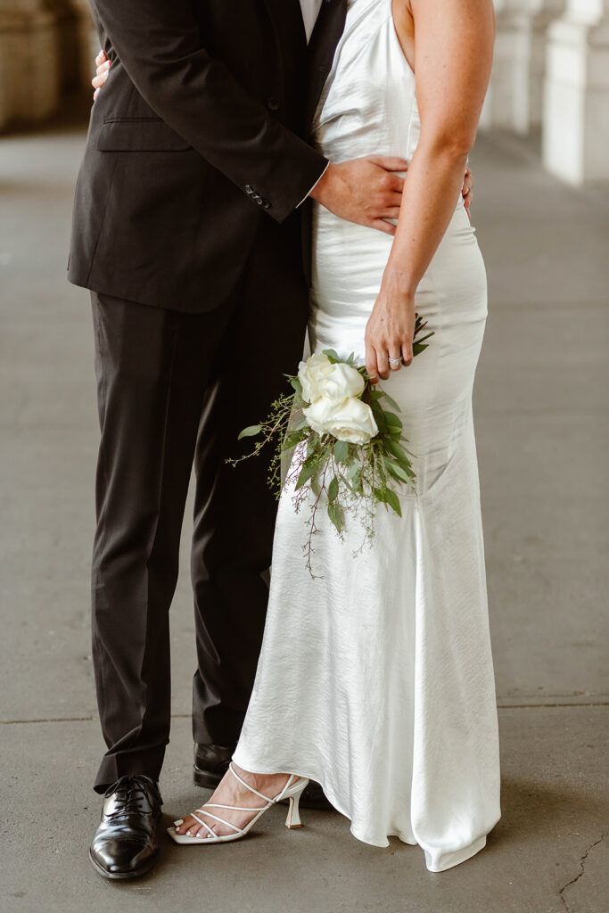 elegant vintage elopement at the union station in washington dc