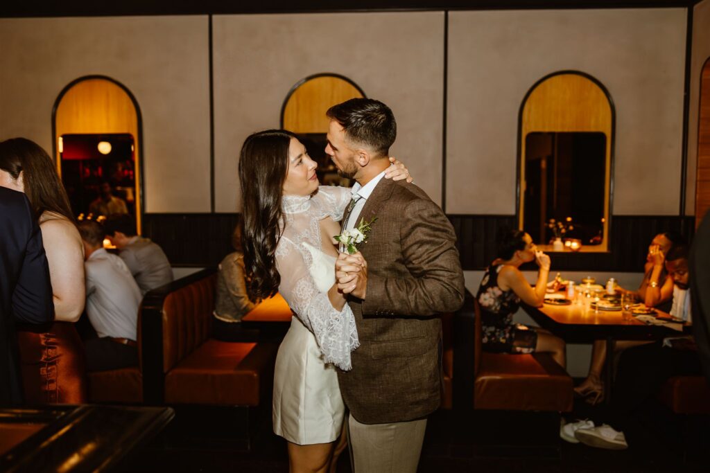 intimate elopement reception in washington dc