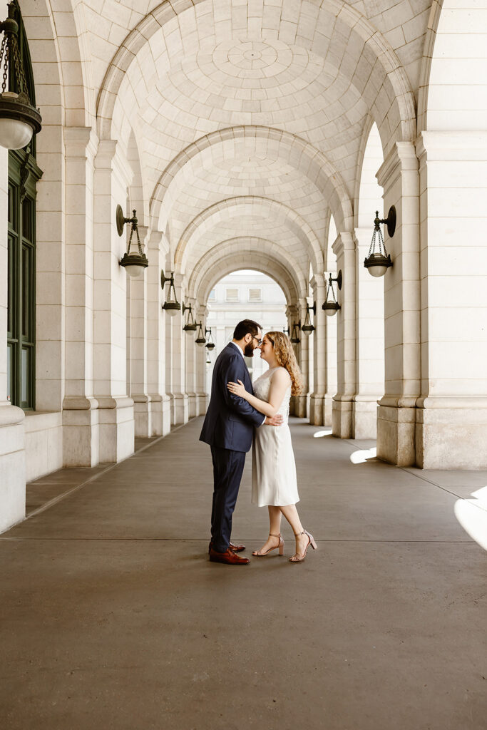 the DC elopement couple at Union Station