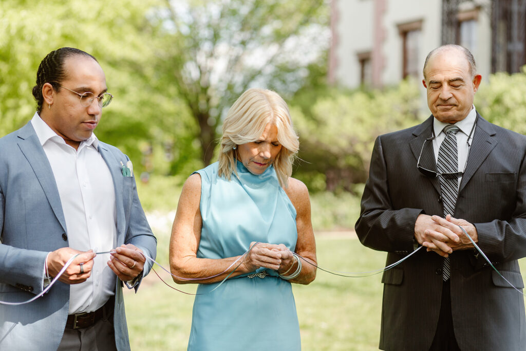 the wedding ring warming ceremony