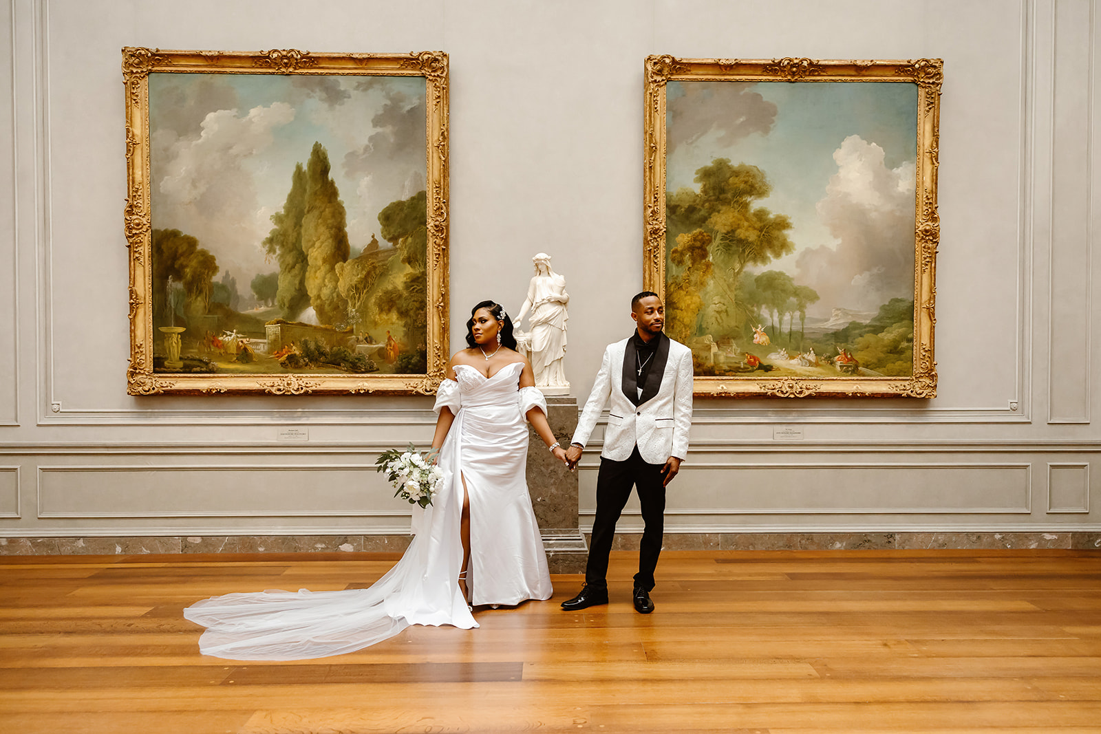 the dc elopement couple at the National Gallery of Art