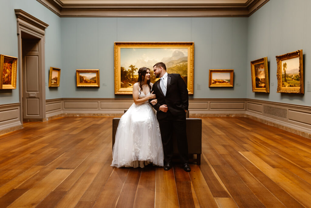 the National Gallery of Art elopement photos