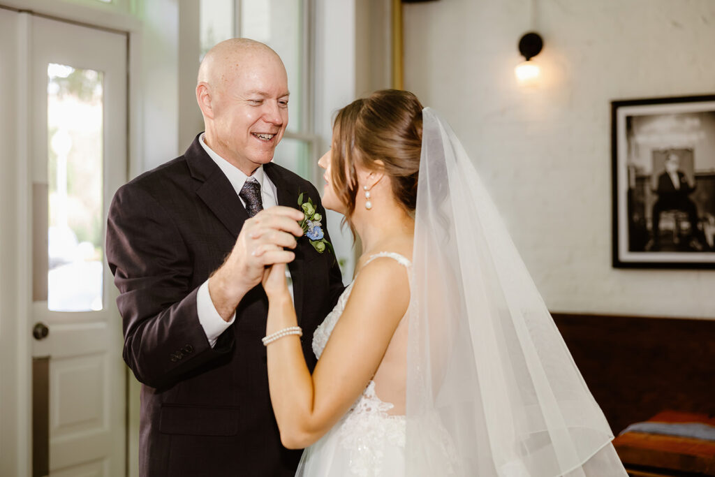 the Father Daughter dance at the DC wedding