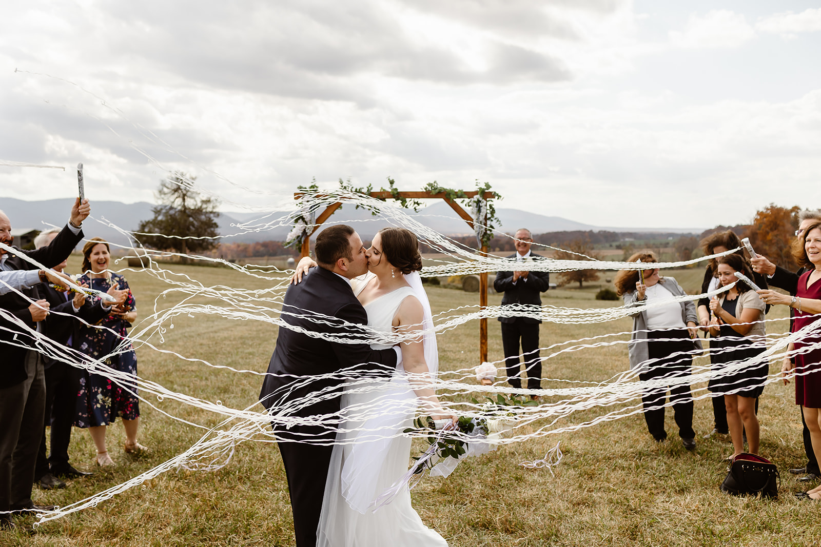 intimate vrbo wedding ceremony in virginia