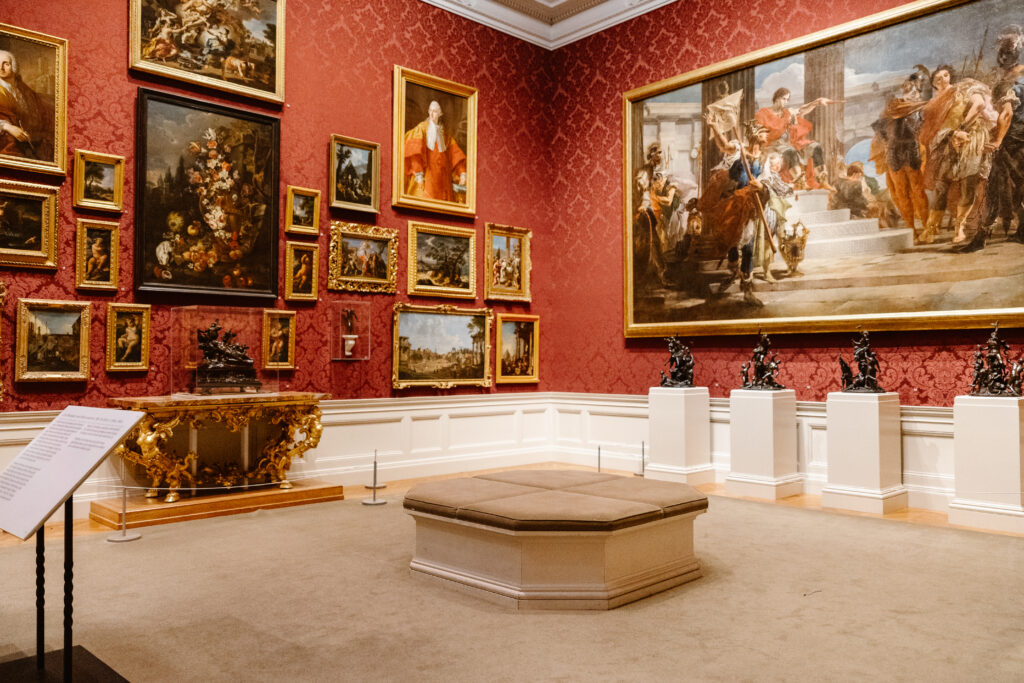 walters art museum room with gorgeous antique paintings