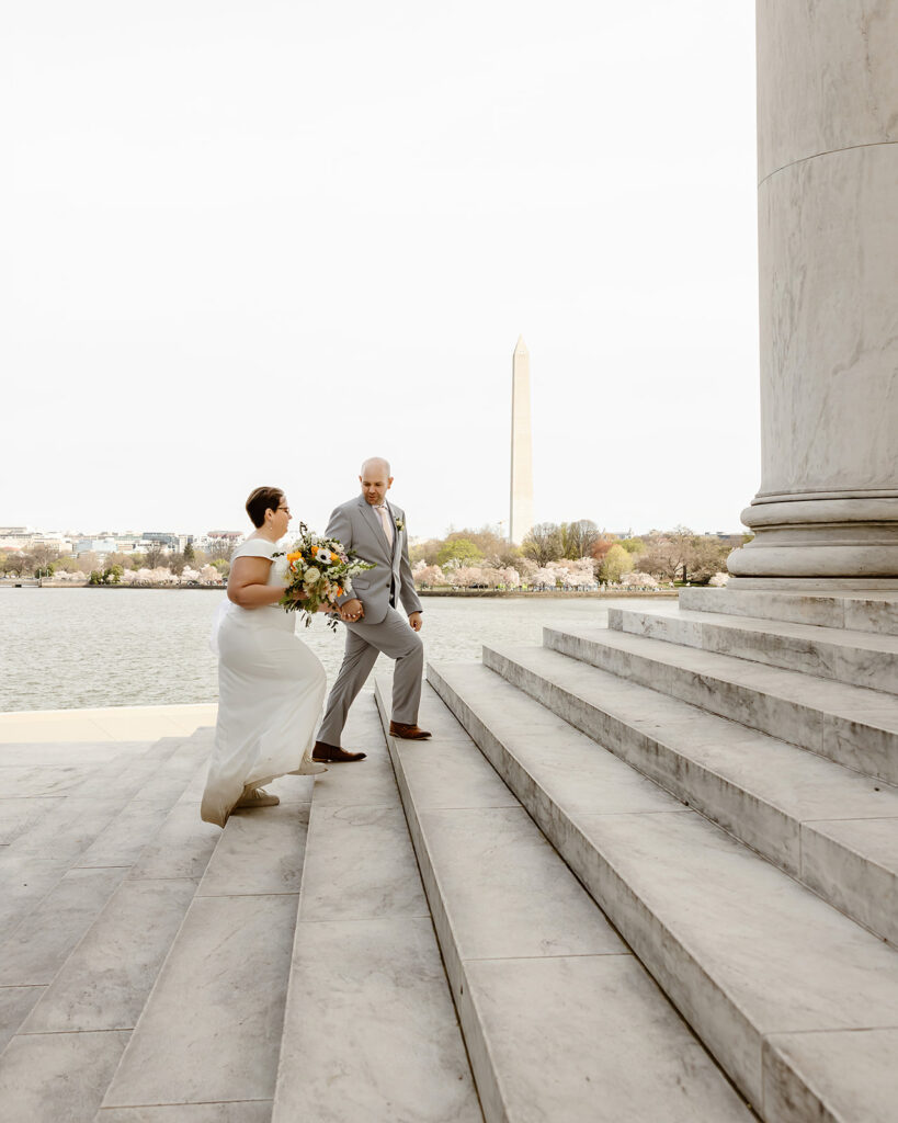 springtime elopement at washington dc