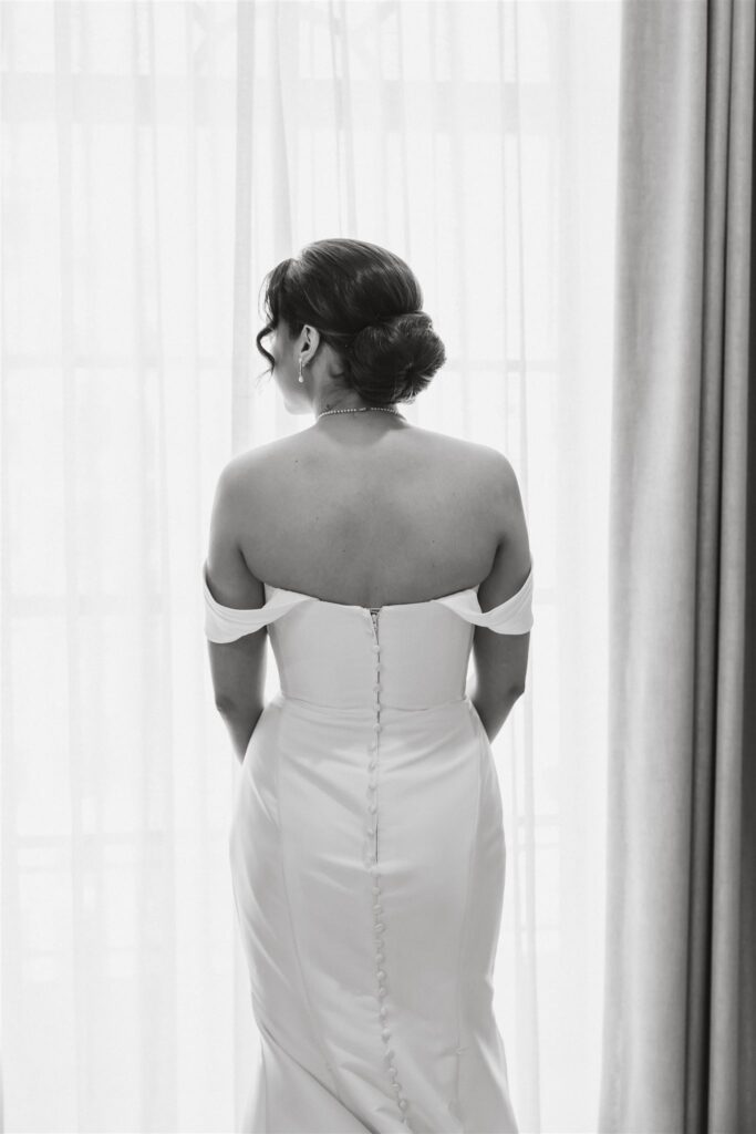 bride getting ready at st regis hotel in washington dc