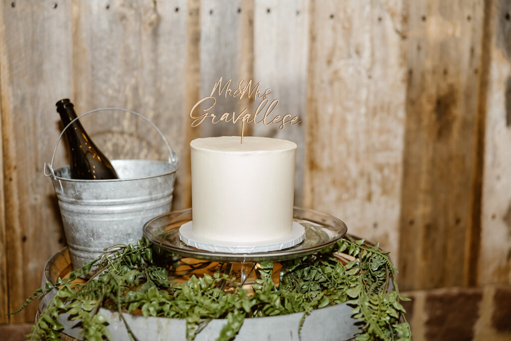 small wedding cake