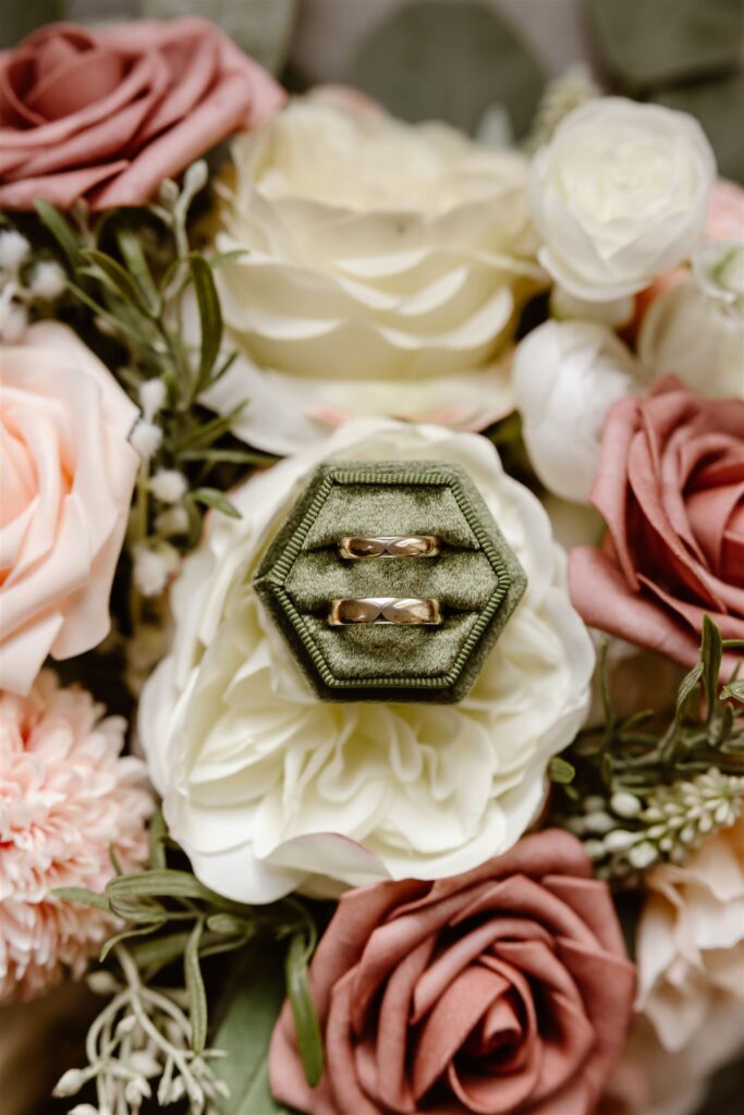elegant elopement detail flatlay for a simple elopement in washington dc