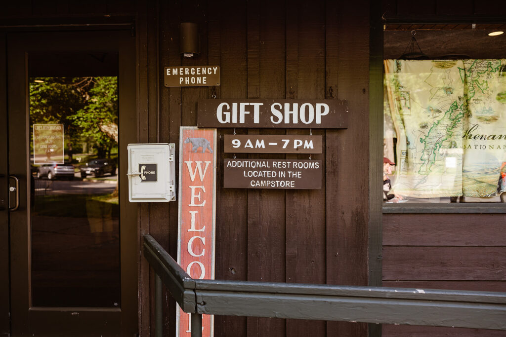 gift shop at shenandoah national park