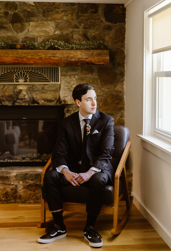 groom getting ready