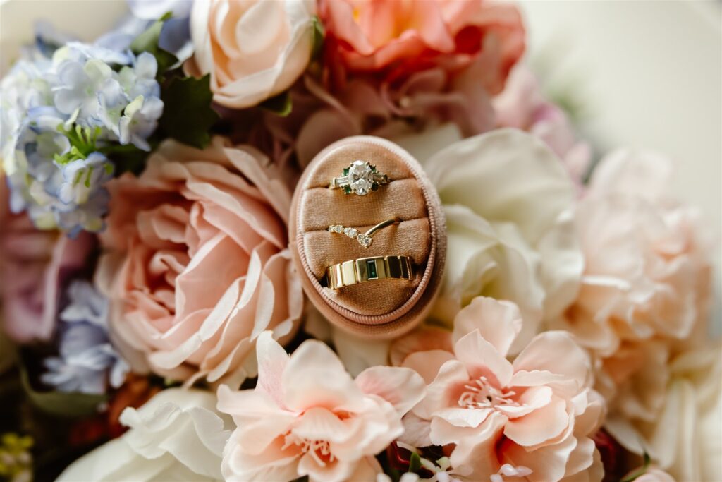 elegant elopement detail flatlay