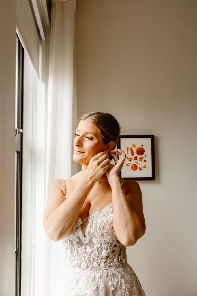 bride getting ready
