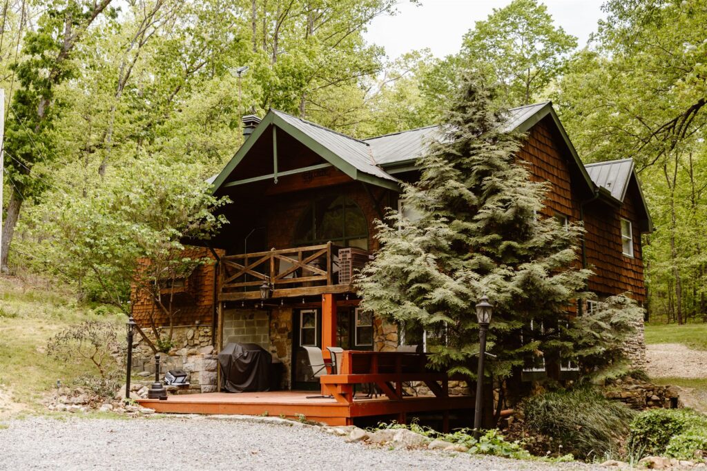 forest cabin in shenandoah