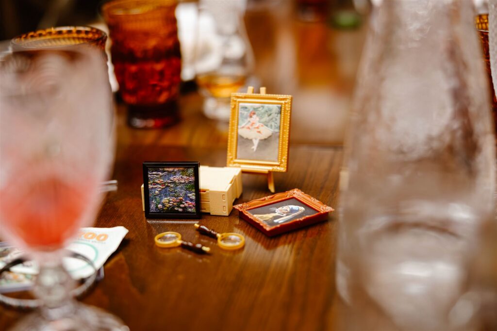 unique art inspired elopement details