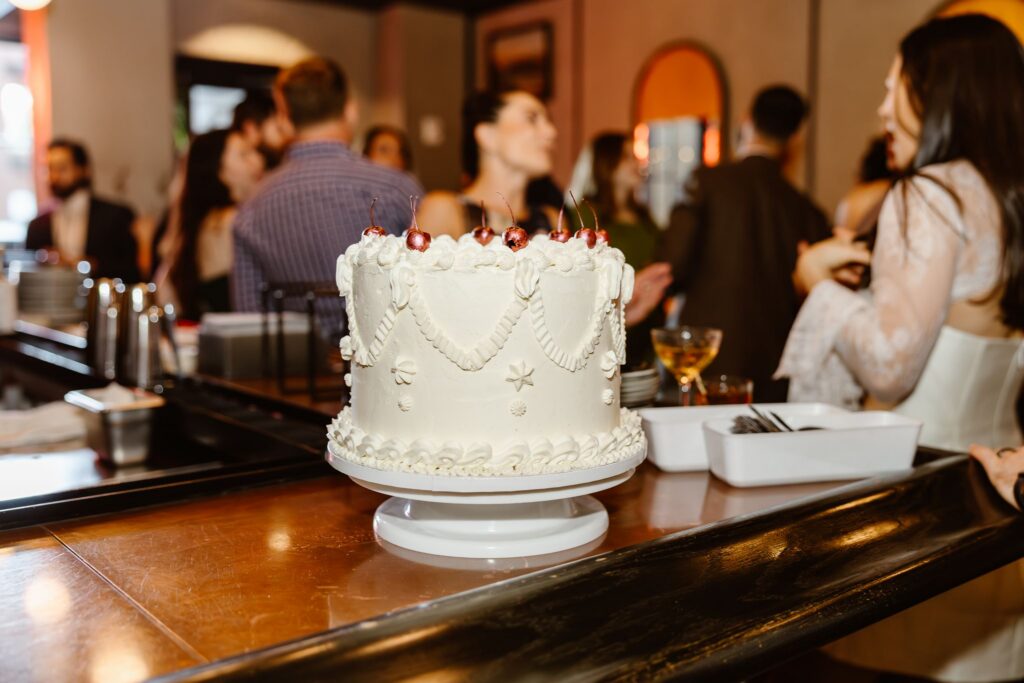 vintage wedding cake