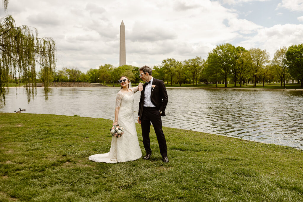 elopement ceremony at the national mall in washington dc